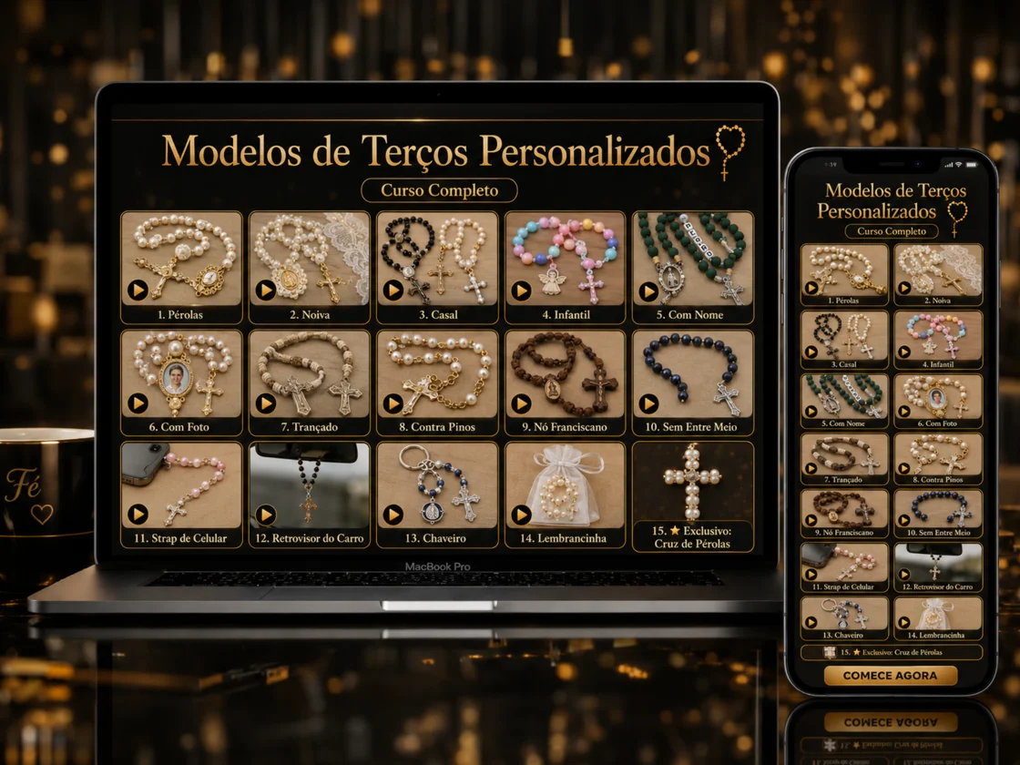 Curso Especialista em Terços Artesanais com todos os bônus